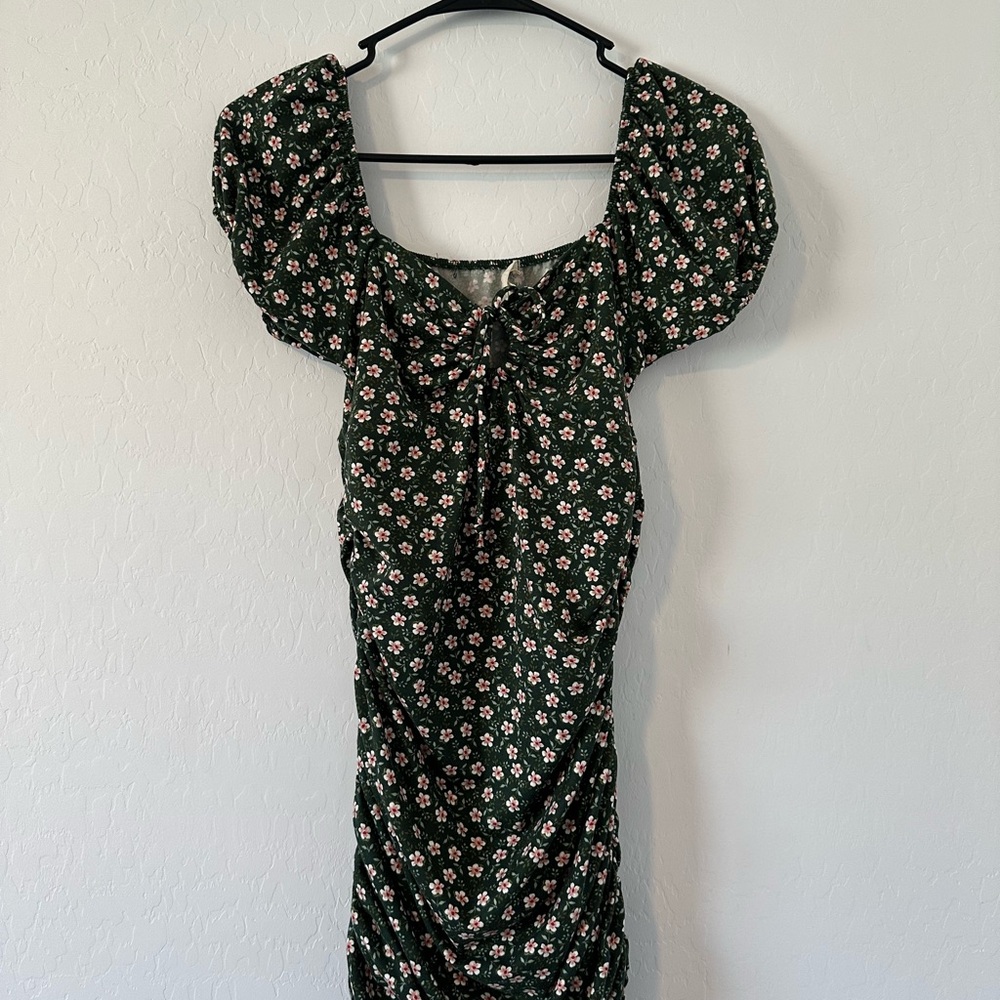 Floral Green Dress